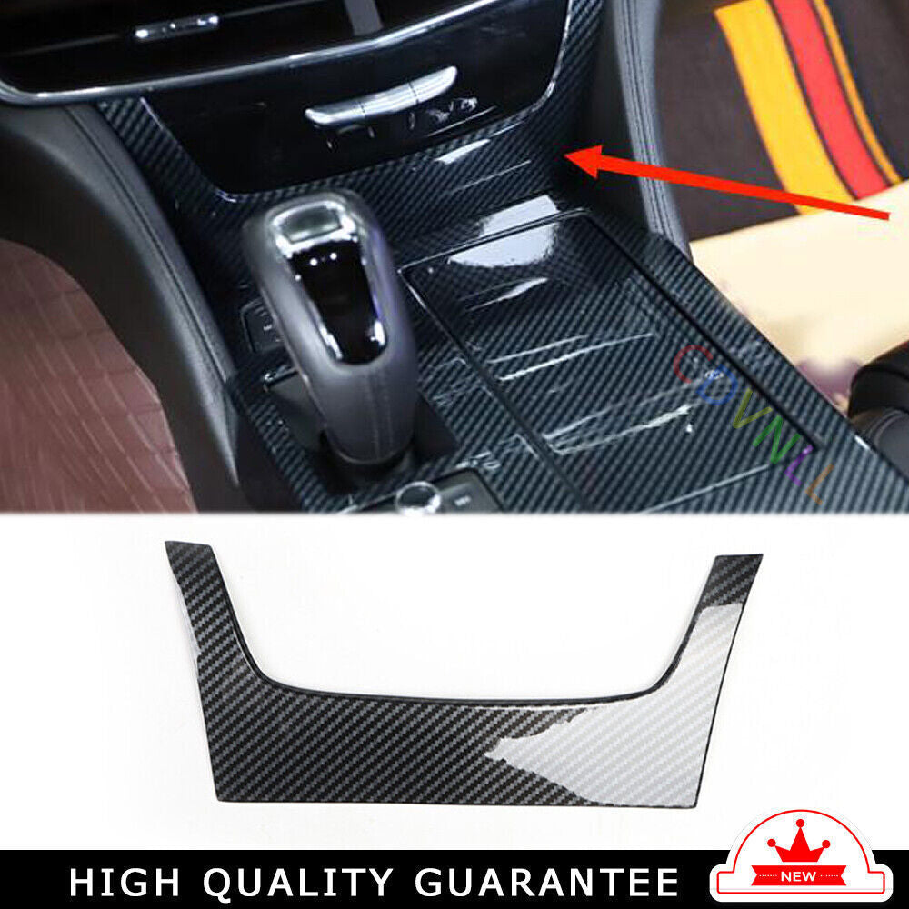 for Cadillac CT6 2016-20 Carbon Fiber Inner Center Console Button Frame Trim 1P