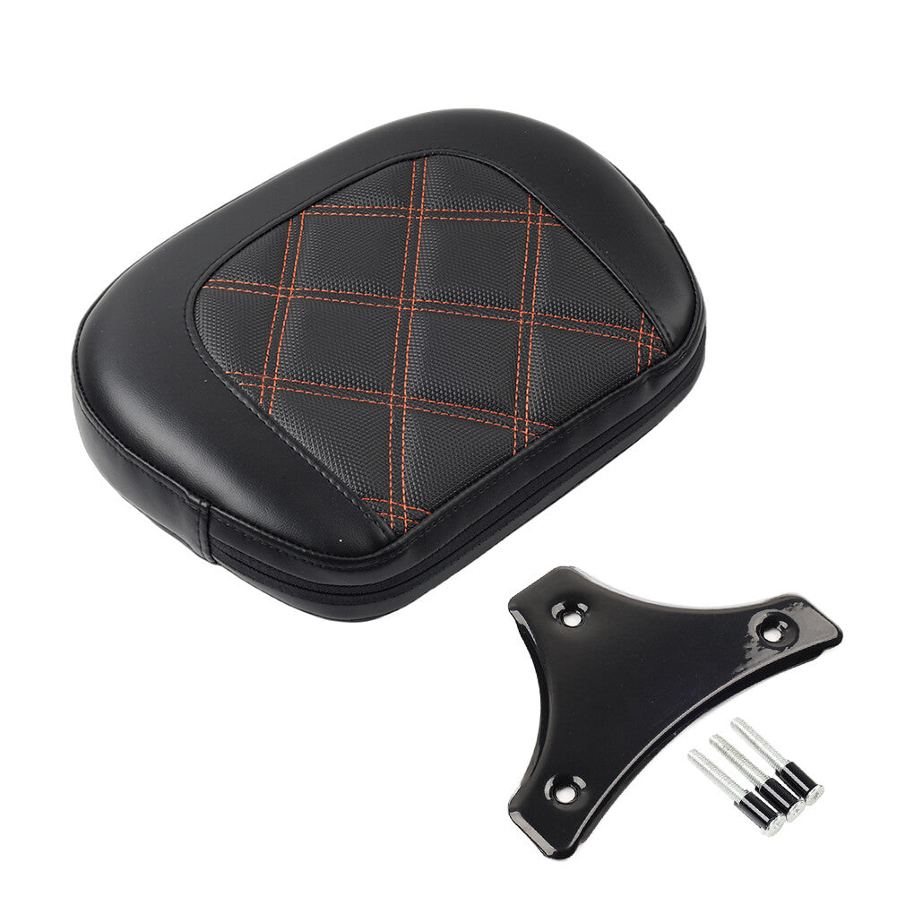 Passenger Sissy Bar Backrest Pad Kit Fits for Harley Road King FLHR Road Glide