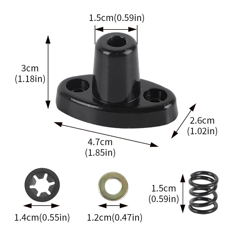 2x Sun Visor Repair Bracket Kits for Jeep 1997-2002 TJ for Wrangler Aluminum 924-531