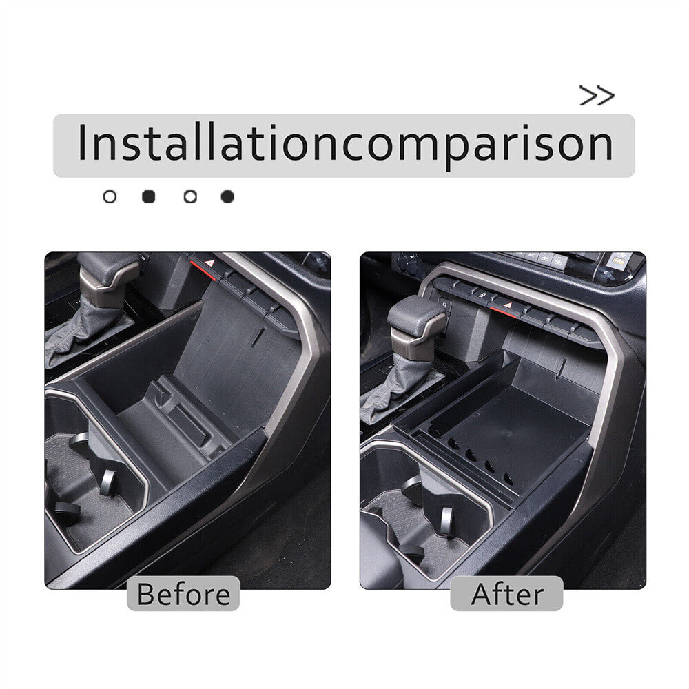 For Toyot@ Tundr@ 2022-24 Central Control Storage Box Tray Organizer Accessories