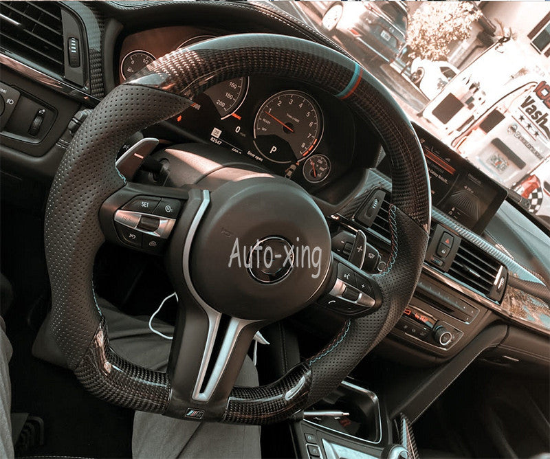 for BMW M1 M2 M3 M4 M5 M6 X5 F80 F87 Heated Carbon Fiber Steering Wheel 2015+