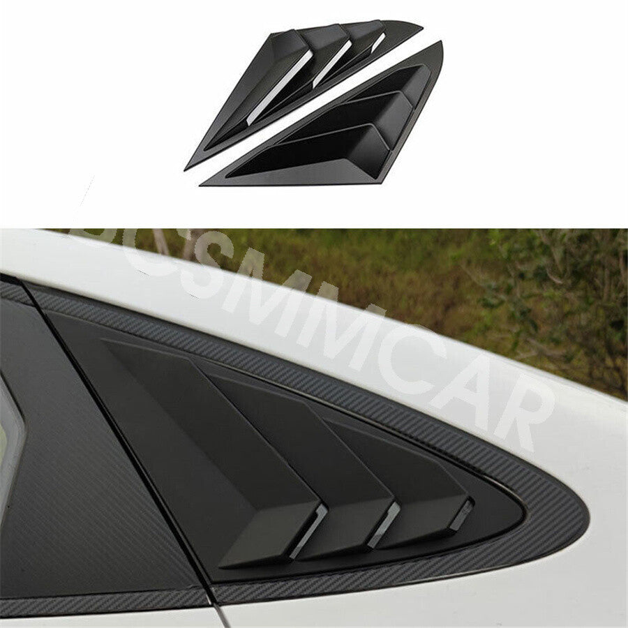 Quarter Window Louver Cover Exterior Trims Fit For 2020-2023 for Hyundai Sonata