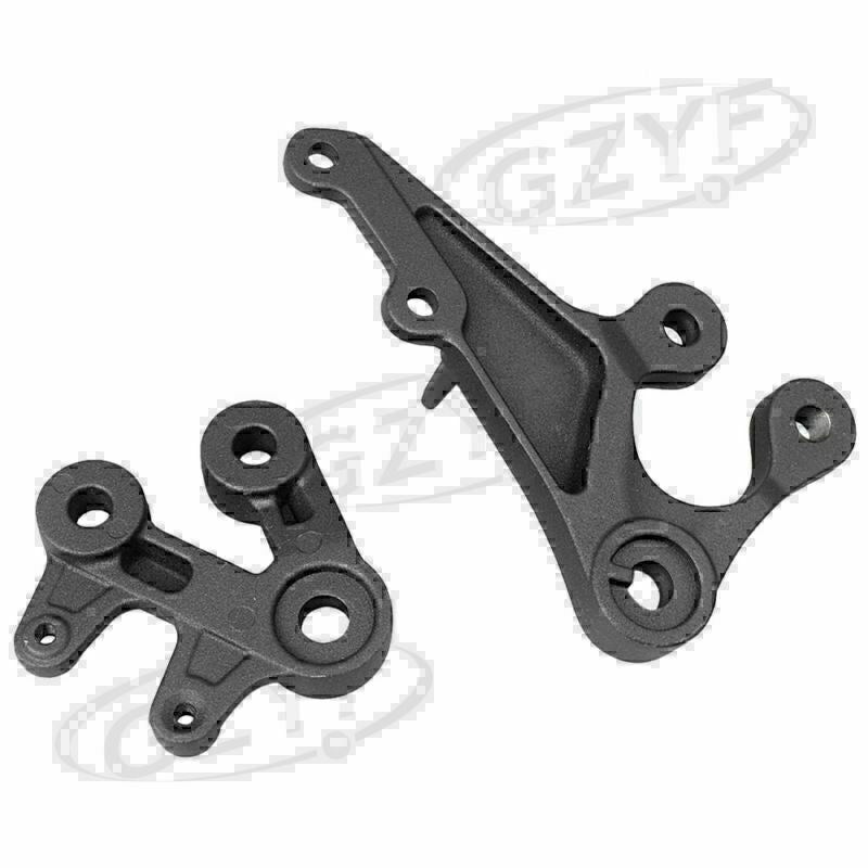 Front Rider Footrest Foot Pegs Brackets fit for Suzuki GSXR1000 2005-2010 Black