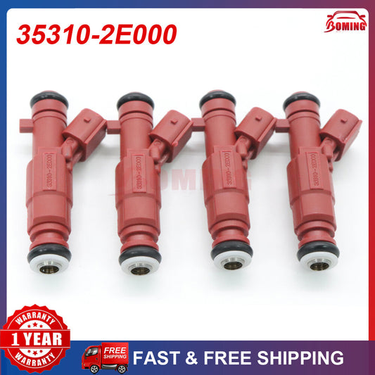 Set 4 Fuel Injectors 353102E000 35310-2E000 for Hyundai for Elantra 1.8L 2011-2013