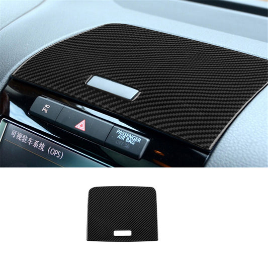 Central Control Storage Box Trim Cover Carbon Fiber for VW Touareg 2011-2018