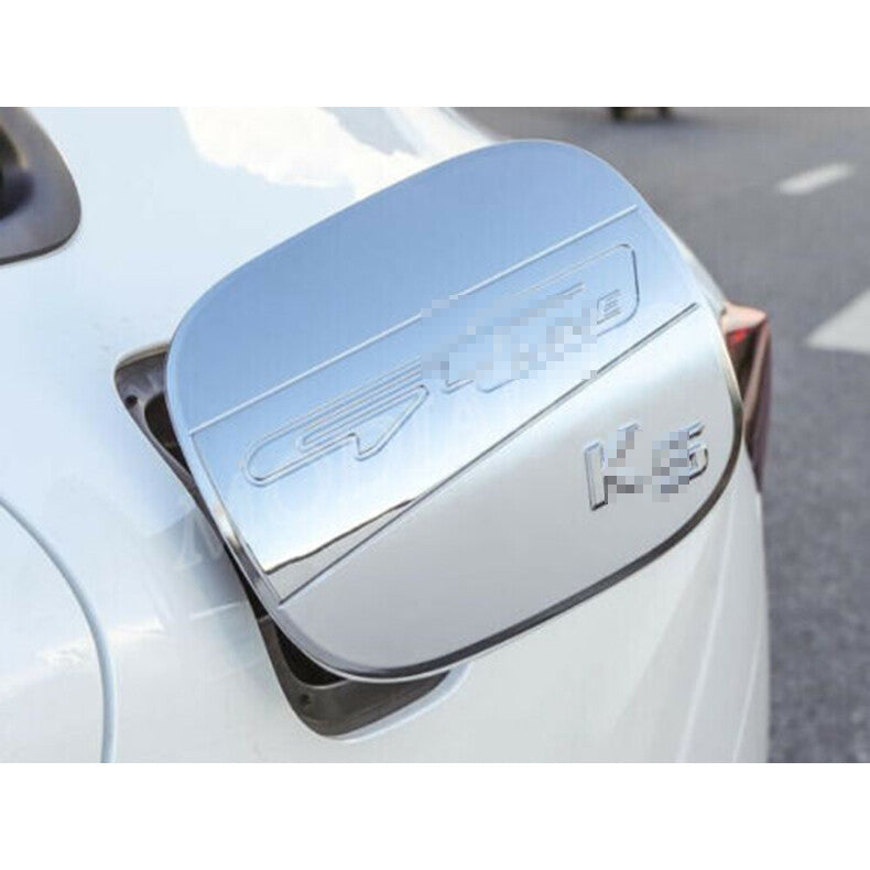 for Kia K5 2021-2023 Chrome Exterior Filler Fuel Door Tank Gas Cap Cover Trim