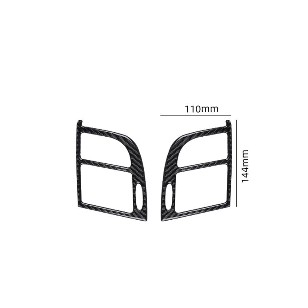 3x Carbon Fiber Air Vent Outlet Kit Cover Trim for Mercedes-Benz W211 2003-2009