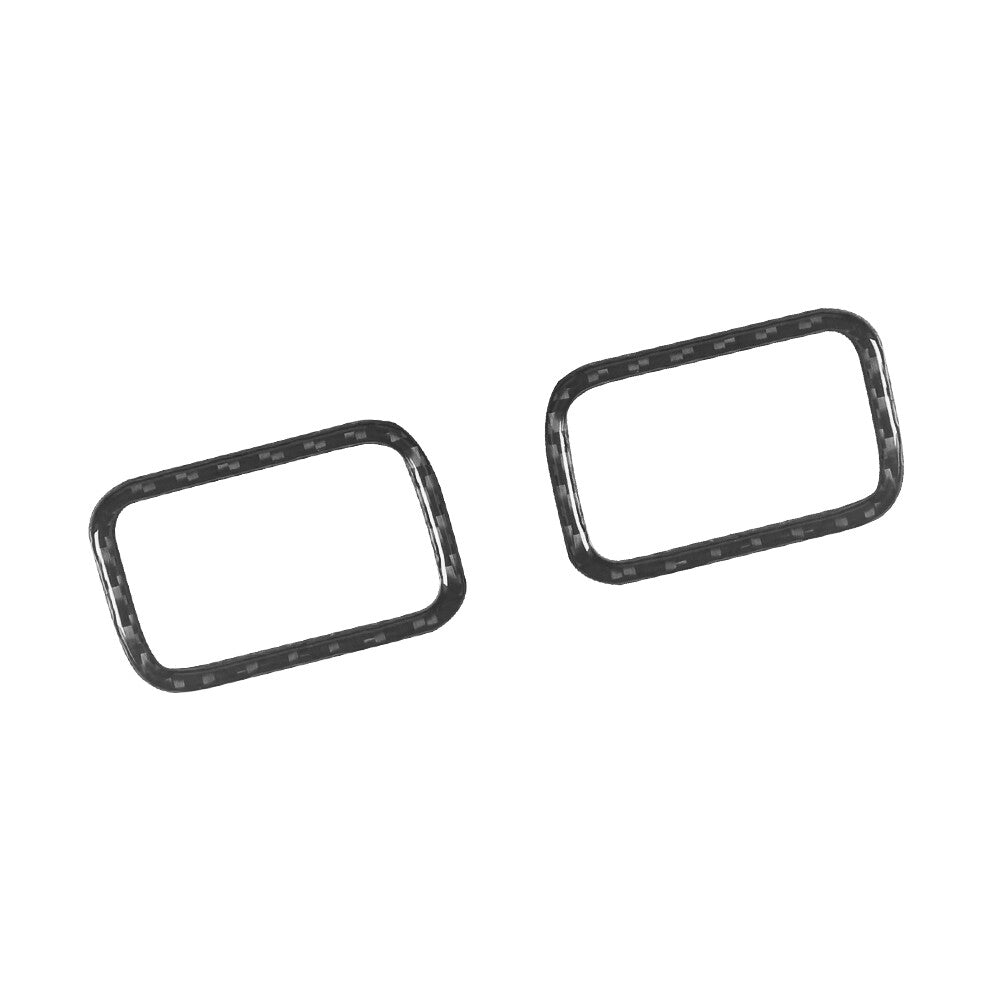 2Pcs Carbon Fiber Defogger vent Cover Trim For Silverado/tahoe/ for sierra 2007-2014