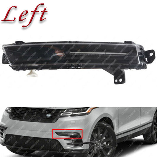 Left Front Bumper Black Fog Lamp Fit For 2018-2020 for Range Rover Velar