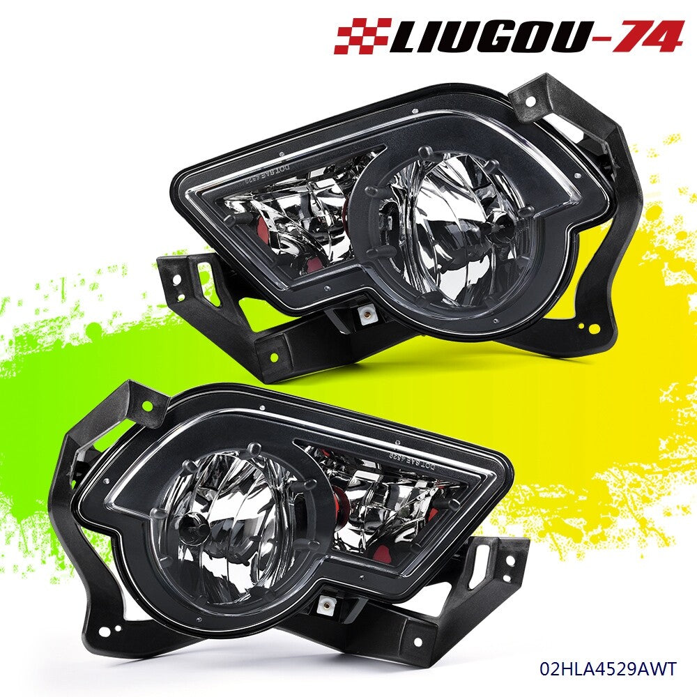 Fog lights suitable for Chevrolet Avalanche 02-06, one pair with body cladding and bracket, USA.