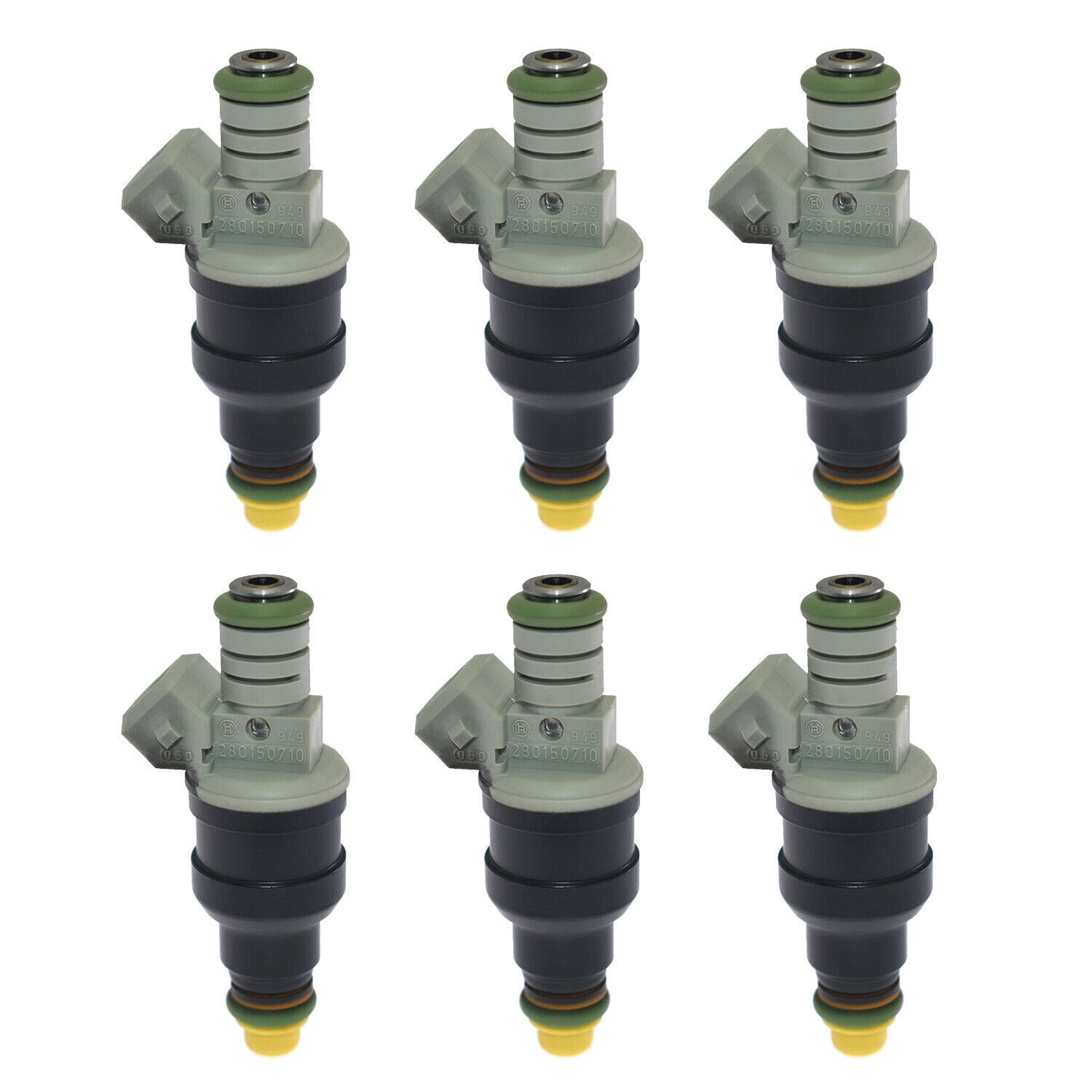 6PCS Fuel Injectors 0280150715 822-11117 For 1986-1990 for Ford Bronco II 2.9L V6