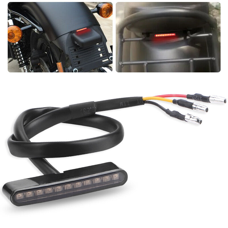 12V Universal for Mini Motorcycle 11 LED Red Tail Rear Stop Brake Light Running Lamp