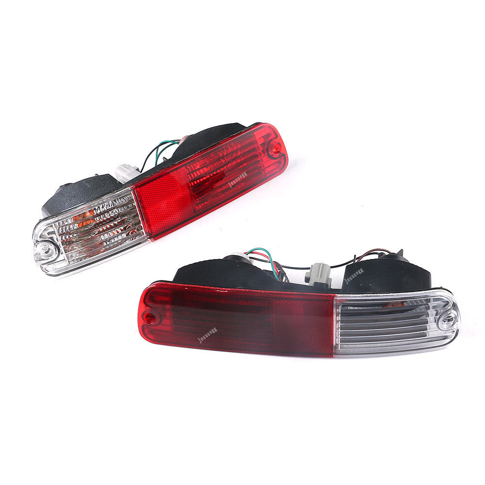 2Pcs LH + RH Rear Bumper Tail Fog Light Indicator for Mitsubishi for Pajero Montero