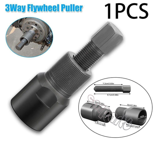 Magneto stator motor tool for all-terrain vehicles and motorcycles, 3-way flywheel puller, 27/28/16 mm.