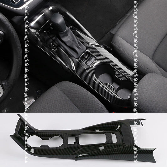 for Toyota for Corolla 2019-2022 Carbon Fiber Inner Gear Shift Box Panel Cover Trim