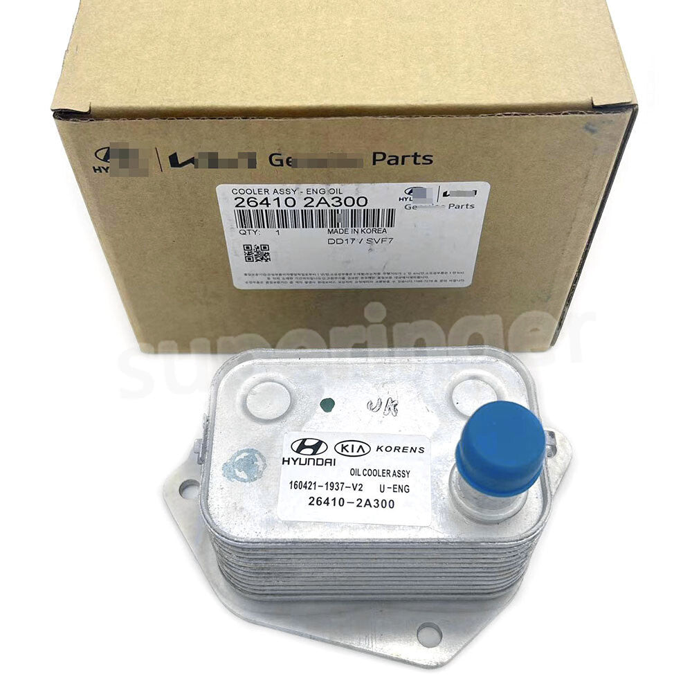 26410AA300 Engine Oil Cooler is suitable for Hyundai Accent IX20 IX35 I20 I30 I40 and for Kia Venga.