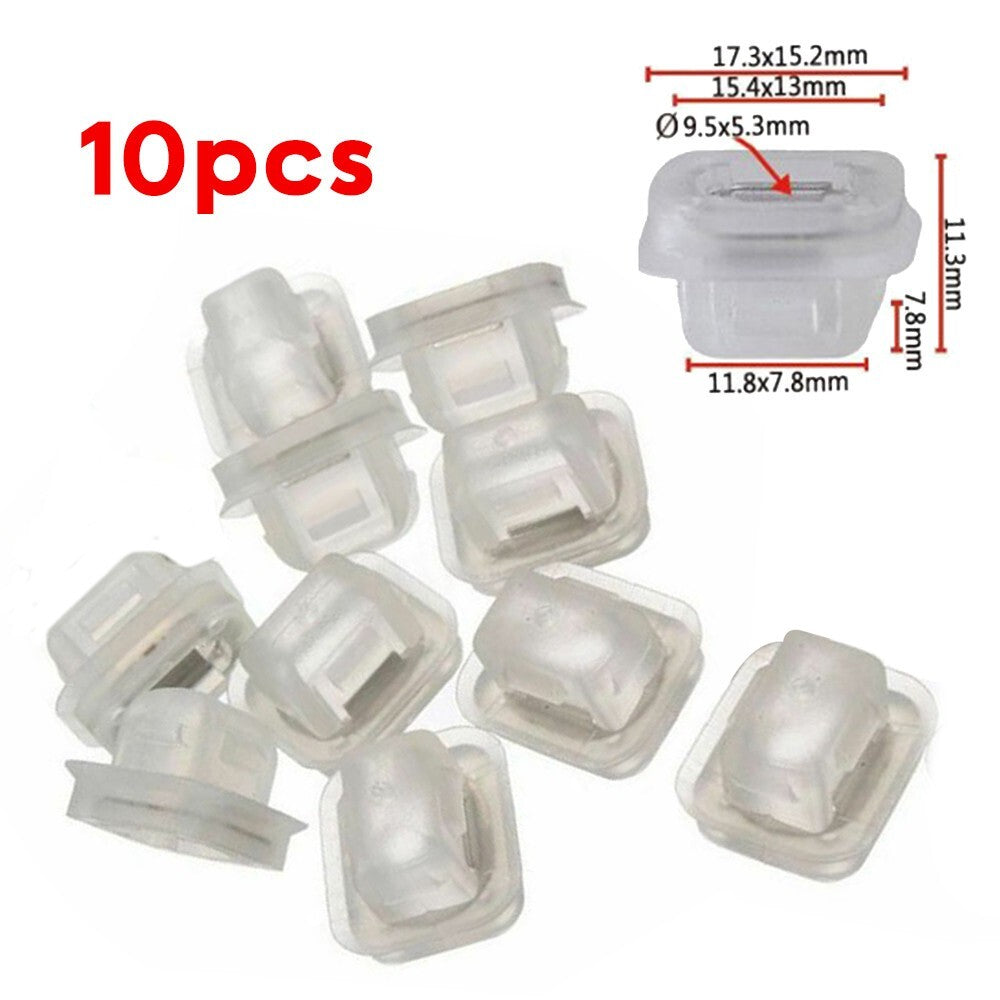 White Insert Door Trim Strip Moulding Clips Grommets For E46 E90 E91 E92