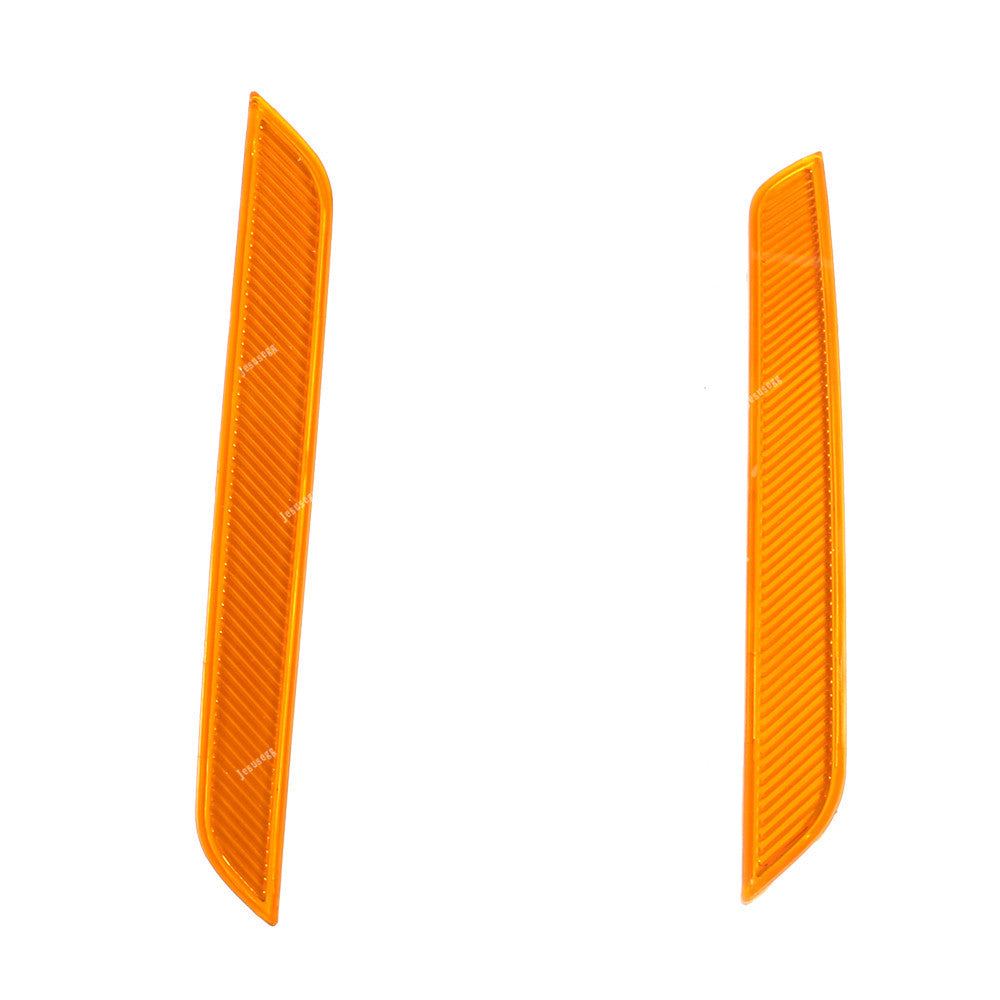 Yellow Pair Front Bumper Side Marker Reflector for BMW E71 E72 X6 2007-2014