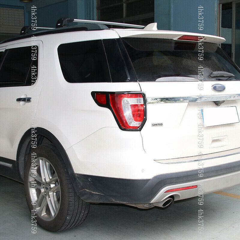 for Ford Explorer 2016-19 piano black Car Rear Tail Light Lamp Trim Cover Decor