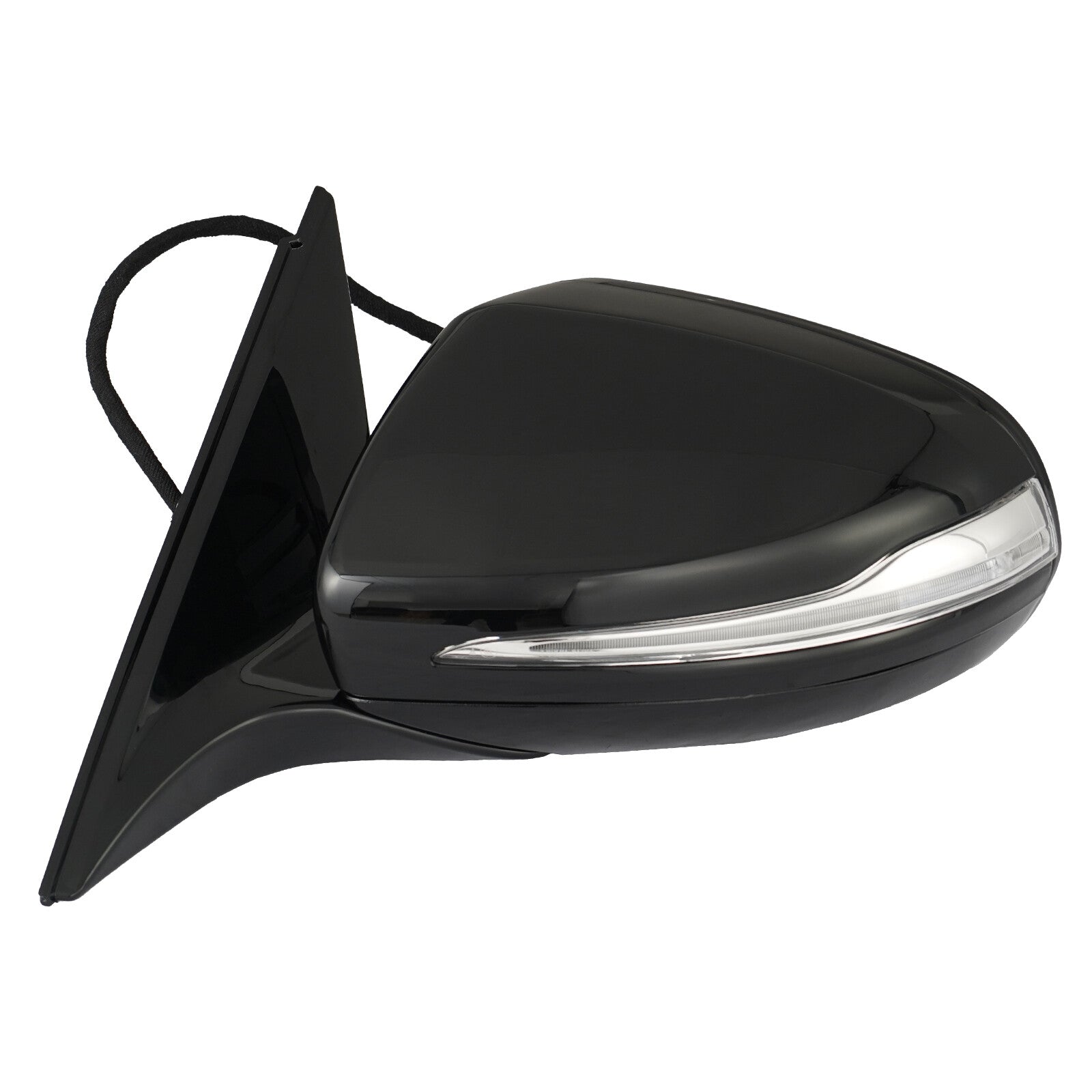 Black left-hand side blind spot mirror for 2014-2020 for MERCEDES S500, S550, and S560.