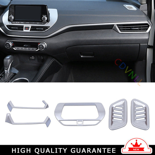 LR AC Air Outlet Vent Cover for Nissan Altima Teana 19-2022 Matte Silver Middle