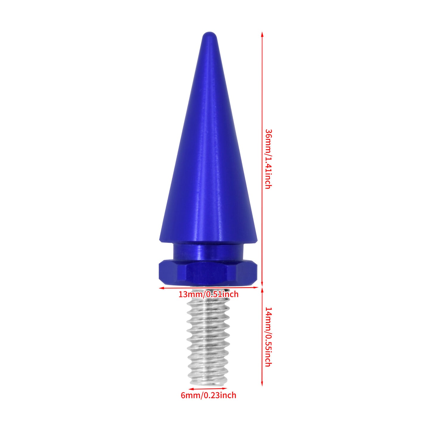 3x Blue Impaler Spike Wind Screen Windshield Bolt For Electra Street Glide 96-13