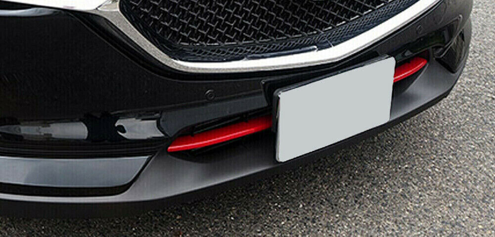 2P Red Front Bumper Lower Grille Grill Insert Cover Trim for Mazda CX-3 2016-21