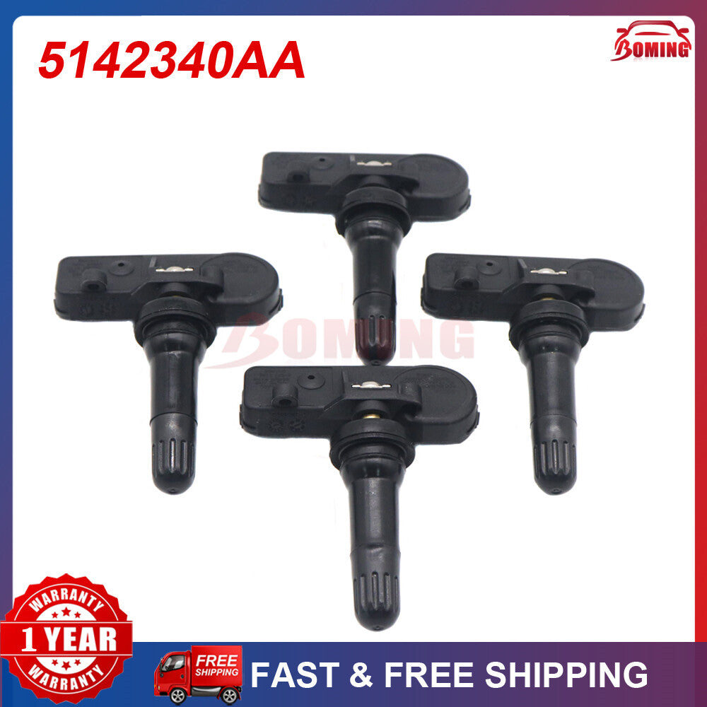 5142340AA for Jeep for Wrangler Grand Cherokee 4PCS NEW TPMS TIRE PRESSURE SENSOR