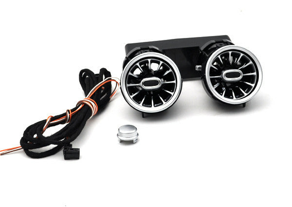 2x Illuminated led Rear Fresh Air Vent purifier for Mercedes W205 C GLC 15-19