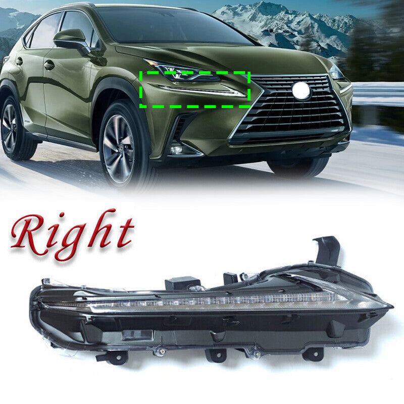 Applicable to 2015 and 2021 for Lexus F-Sport NX200t NX300 NX300h LED DRL fog light on the right side