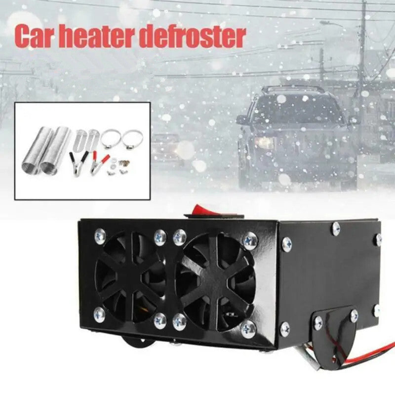 12V Car Windshield Windscreen Heater Defroster Portable Electric Heating Fan Kit