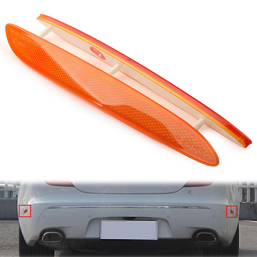Pair Rear Bumper Trim Side Reflector for Jaguar XJ 2010-2017 2011 2015 2014 2013
