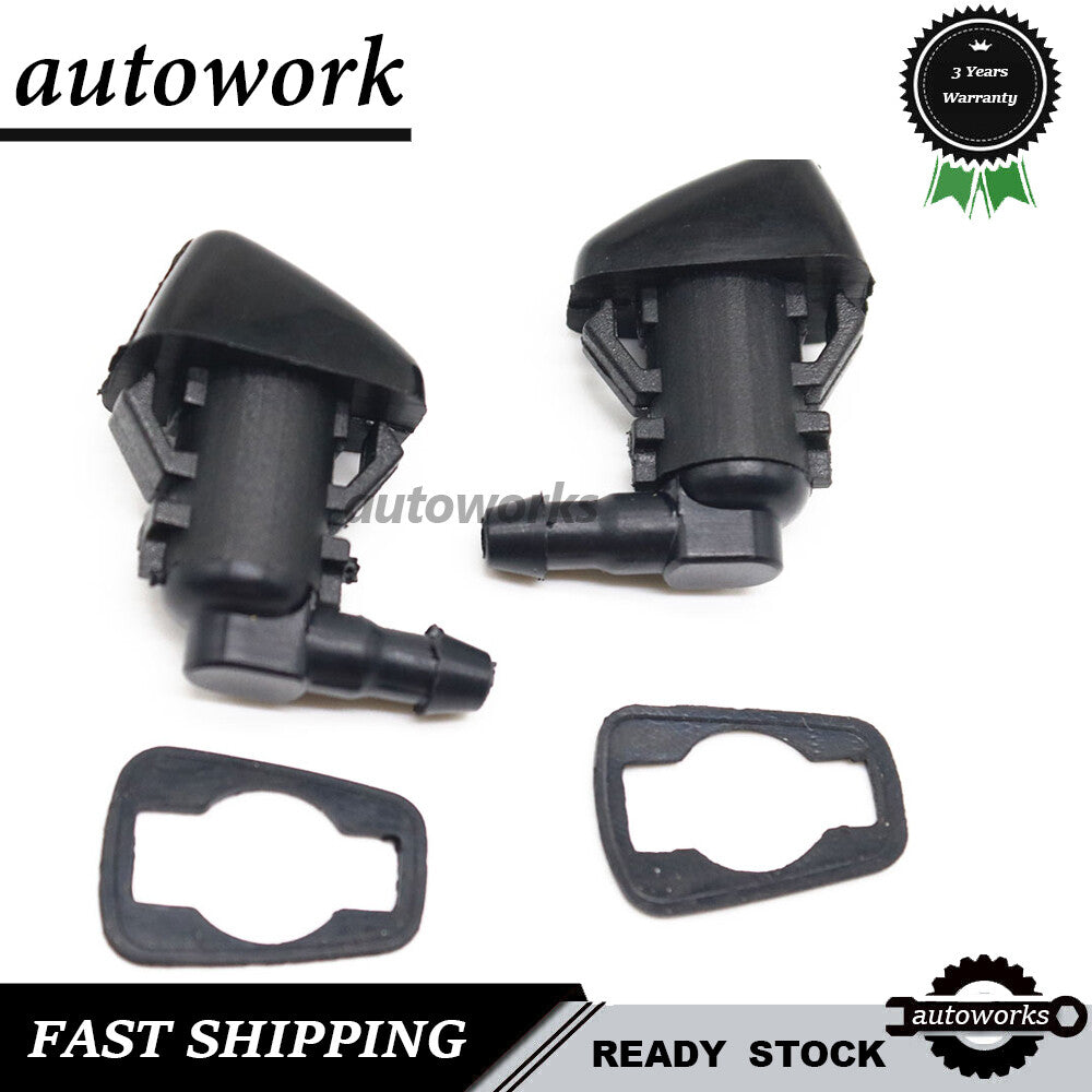 2X for Jeep Grand Cherokee 11-17 Windshield Wiper Water Washer Spray Nozzle Jet