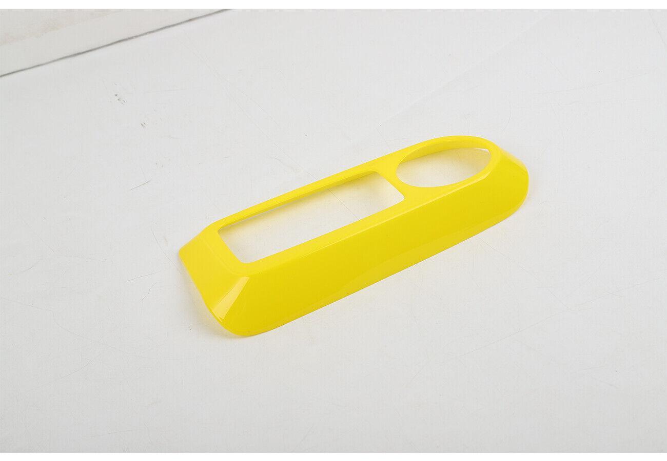 for Ford Bronco 2021-2023 Yellow ABS Inner Console Gear Shift Panel Cover Trim