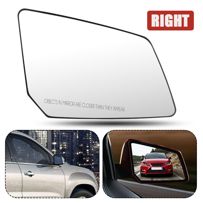 Exterior Mirror Glass w/Backing Plate RH Right Side for Acadia Outlook Traverse