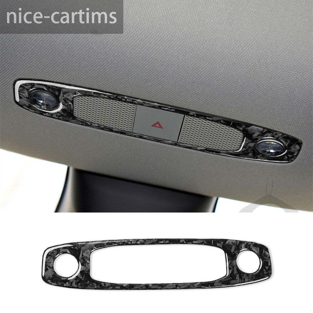 for Tesla Model 3 / Y 2017-2022 Headlight Switch Panel Cover Forged Carbon Fiber