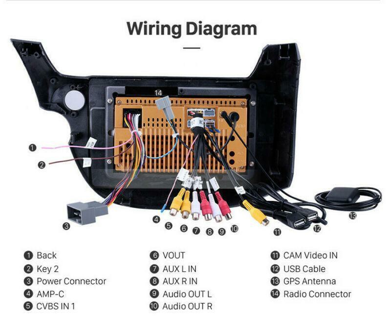 Car Radio Stereo GPS Navi For 2007-2013 for Honda Fit Right Hand Drive Android 8.1