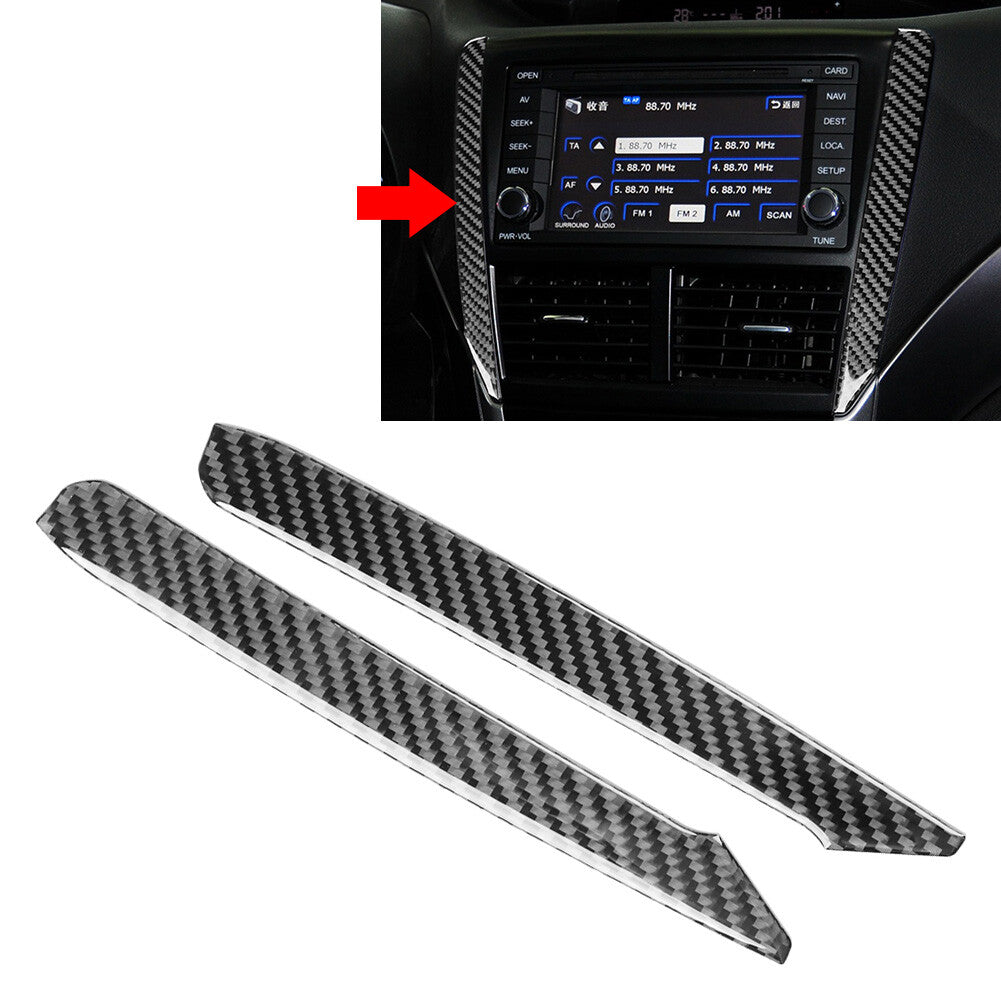 Carbon Fiber Black Central Console Side Cover Trim for Subaru Forester 2009-2013
