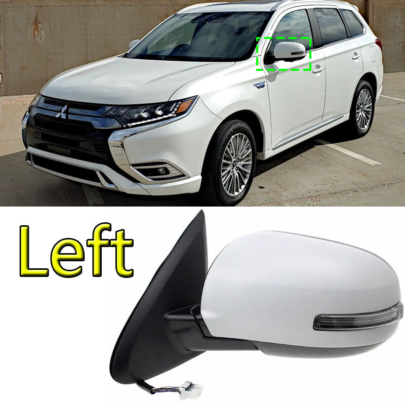 Rearview Mirror lights Assembly White Left for Mitsubishi Outlander 2013-2020