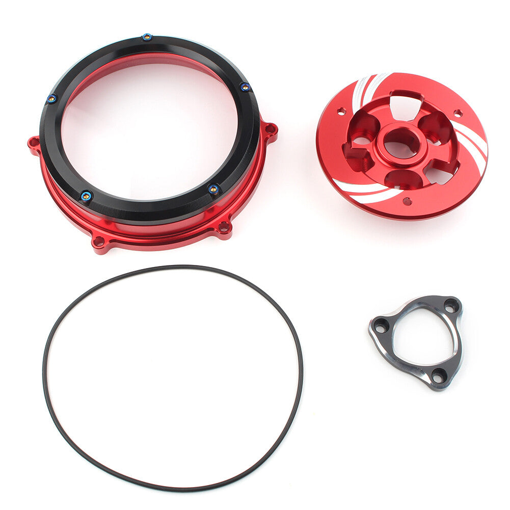 Clutch Cover Spring Retainer Pressure Plate Kit Black for Ducati Panigale V4 V4S