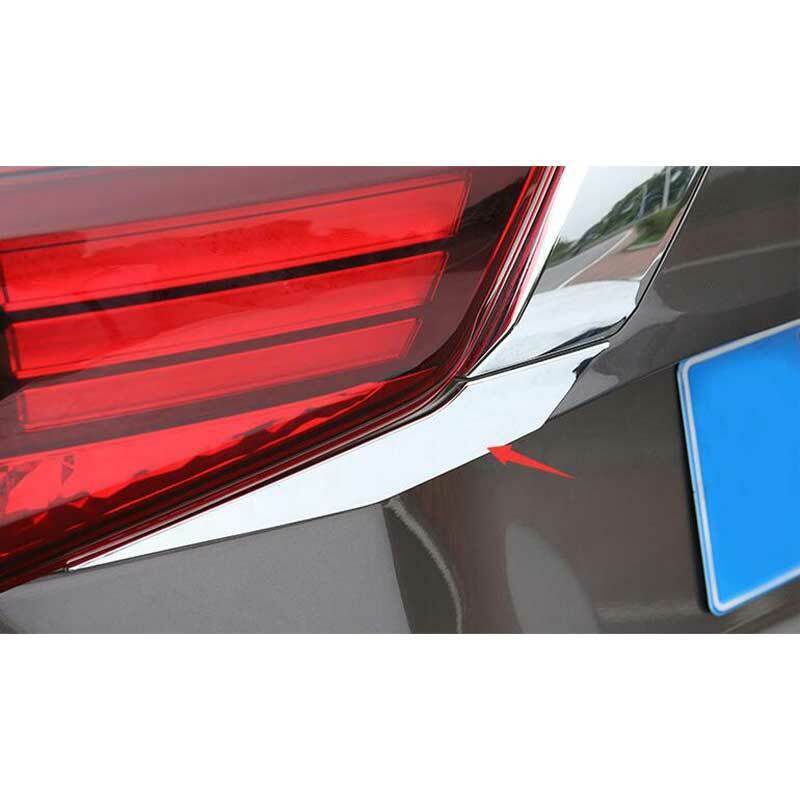 for Mitsubishi Outlander 16-2021 Chrome Steel Rear Tailgate Trunk Lid Cover Trim
