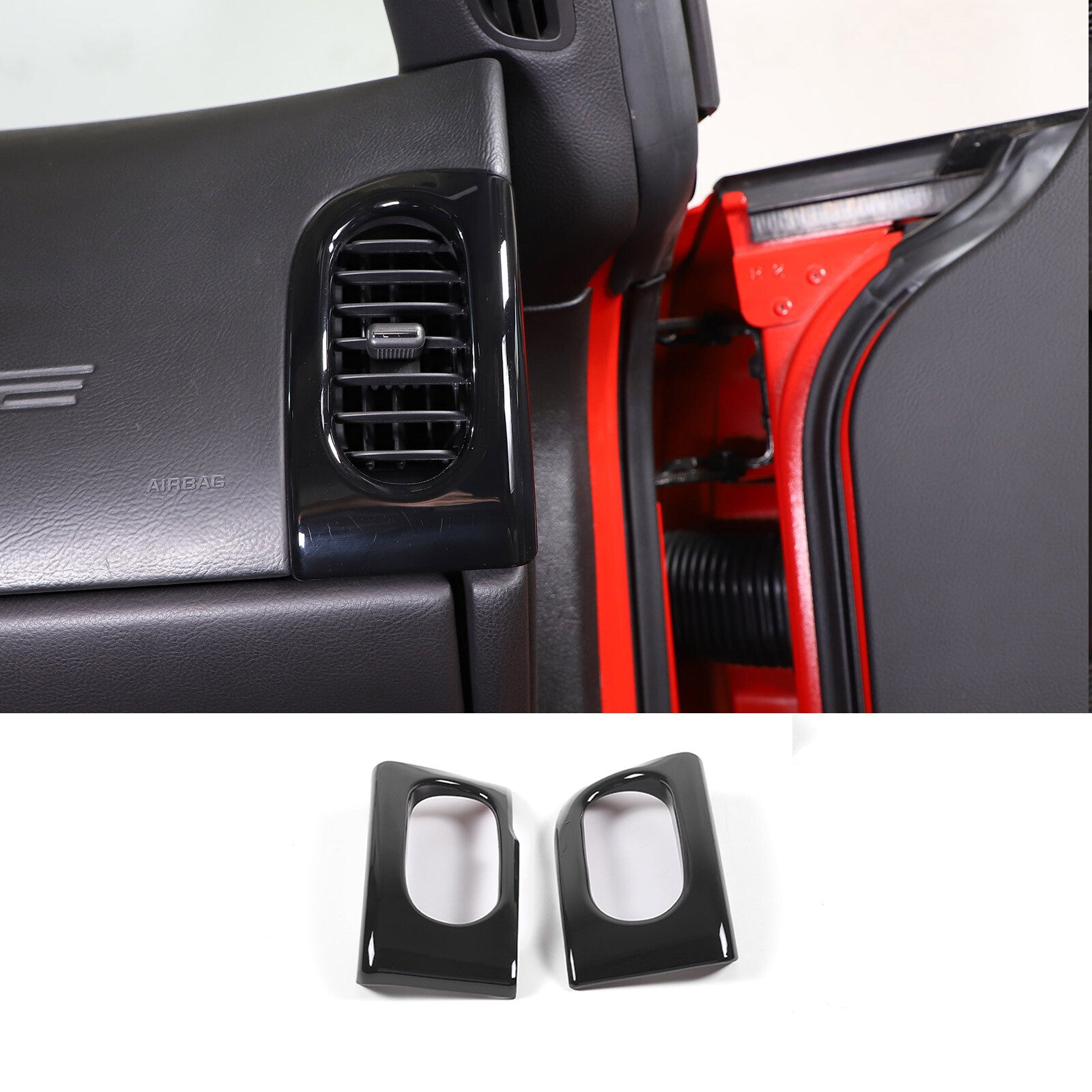 4-Piece ABS Matte Black Car Body Trim Strips for Toyota Tundra 2022-2023