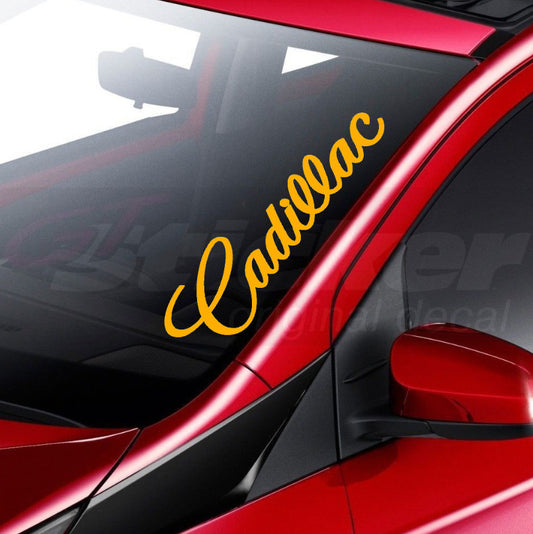 Suitable for Cadillac car body stickers, badges, logos, decals, letters, adhesive, orange