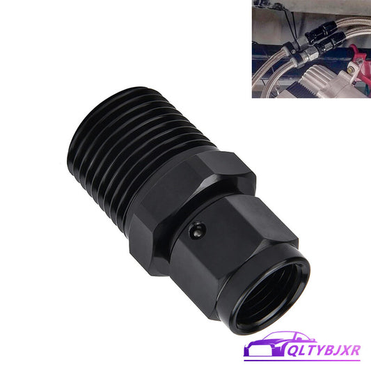 6AN AN6 Female Flare to 1/2NPT Male Straight Swivel Adapter Fitting Aluminum