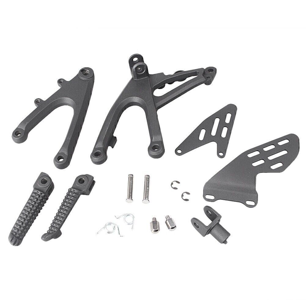 Moto Front Footrests Foot Peg Kit Assembly for Yamaha YZF R1 2007-2008 Abrasive