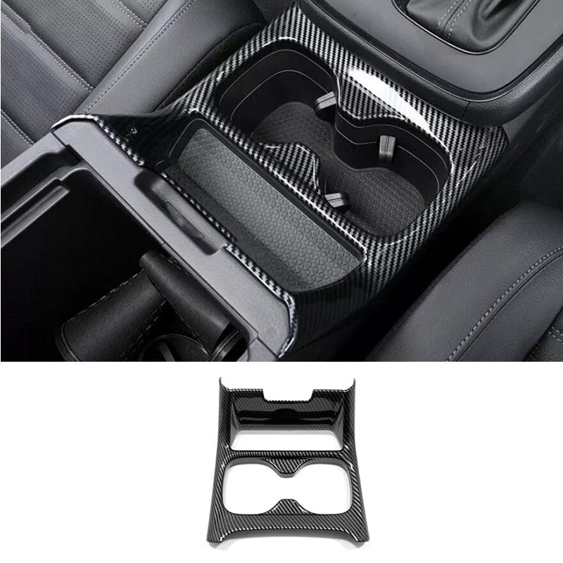 Cupholder lid trim with ABS carbon fiber frame suitable for 2023 and 2024 for Honda CRV/CR-V