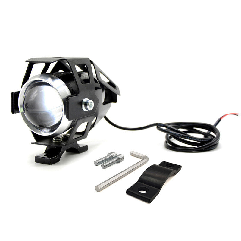 2Pcs Motorcycle LED Headlights 12V Decorative lamp Spotlight Fog Spot Head Light