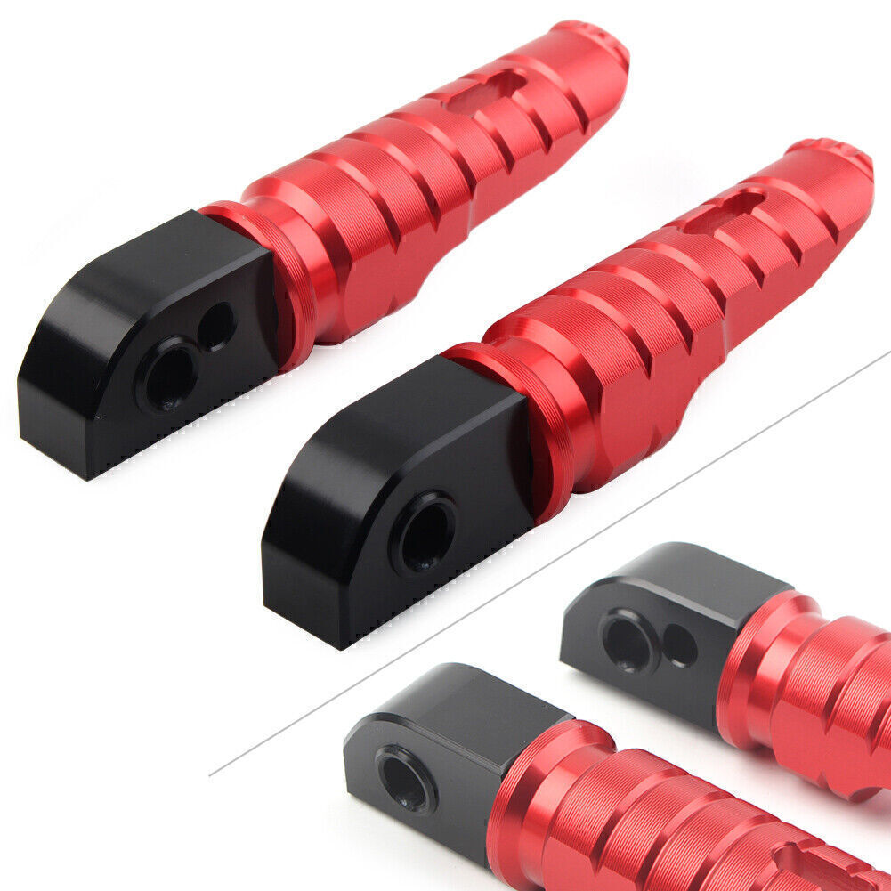 1 Pair Rear Footrests Foot Peg for Street Scrambler 900 T100 T120 Red