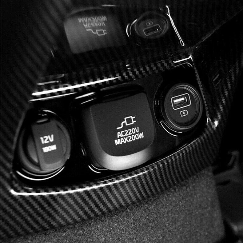 for Kia Sorento 2021-2023 Carbon Fiber Rear Armrest Air Vent Outlet Cover Trim