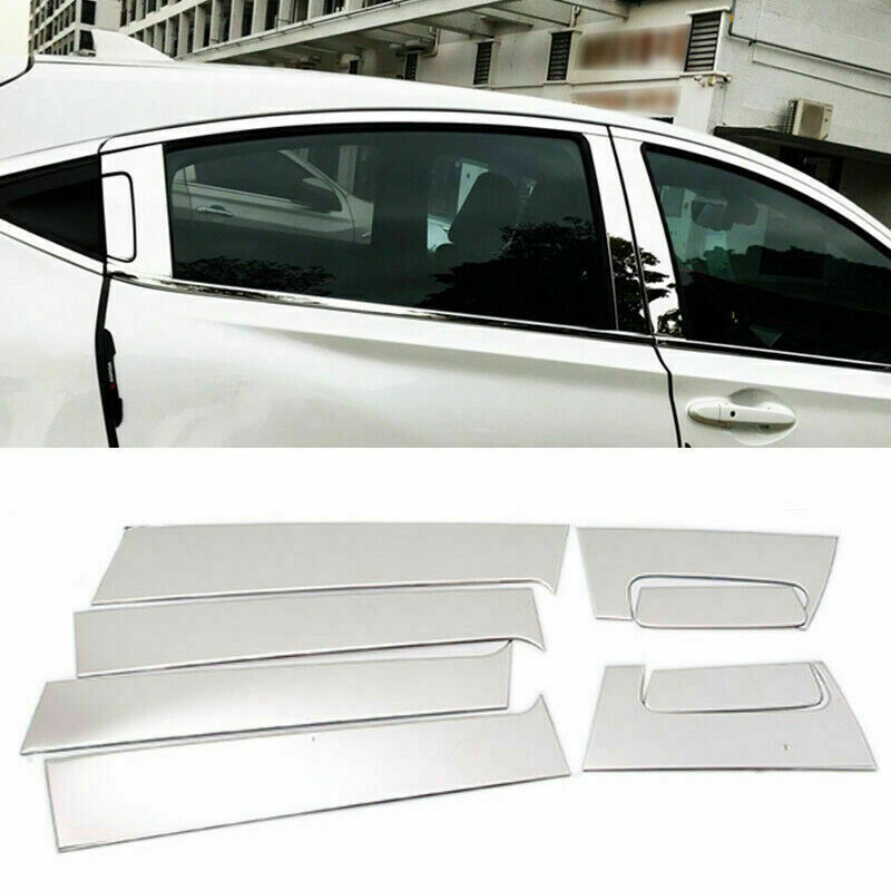 Stainless Window Pillar Posts Panel Cover 8P for Honda Vezel HR-V HRV 2015-2022